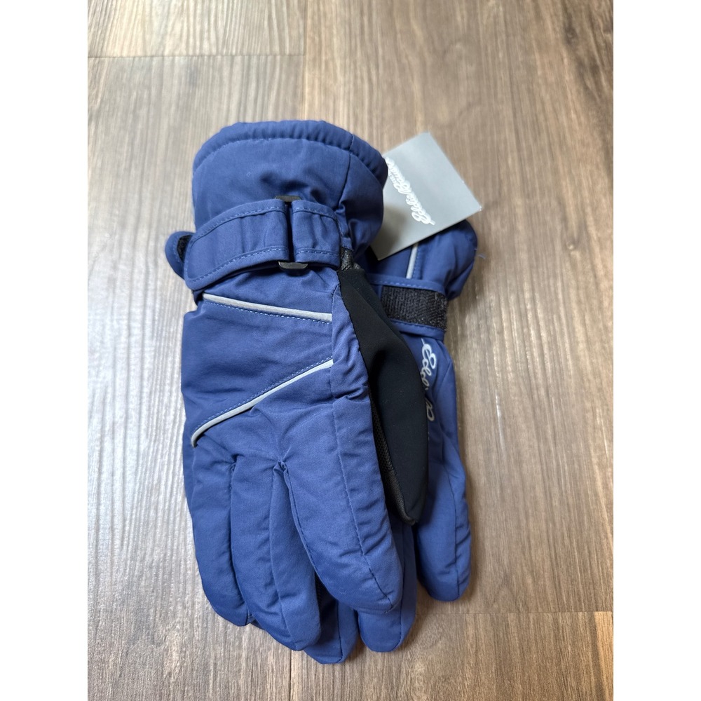 NWT Youth Eddie Bauer Powder Search Blue Gloves Size M